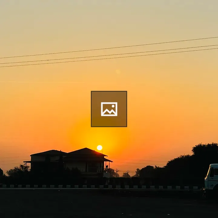 Sunrise on the highway