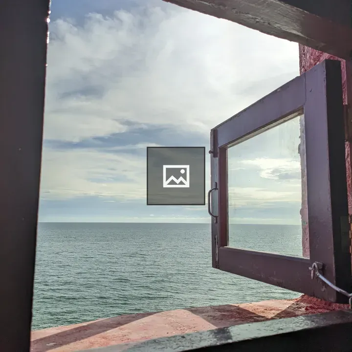 Window View of Sea and Sky