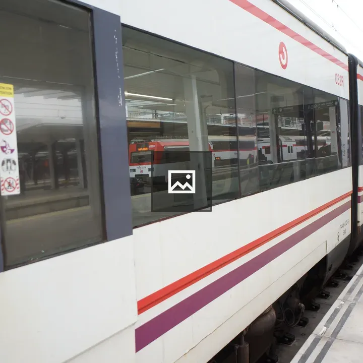 Side View of Train at Station