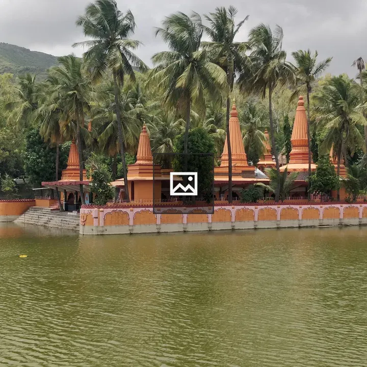 Temple Amid Water at Ramdara Pune