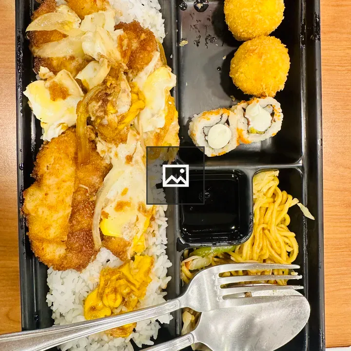 Lunch box in Manila restaurant