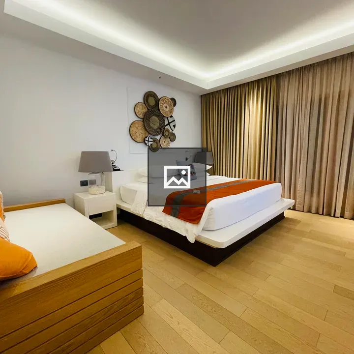 Modern hotel room interior