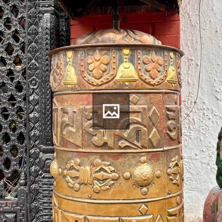 Bronze Buddhist Prayer Wheel