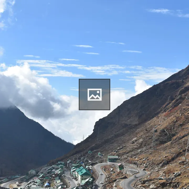Winding Mountain Road to Tsomgo Lake