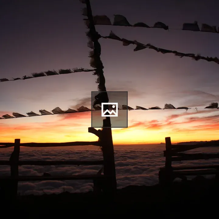 Sunset with Clouds on Horizon