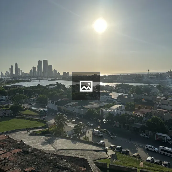 Cityscape at Sunset Panorama