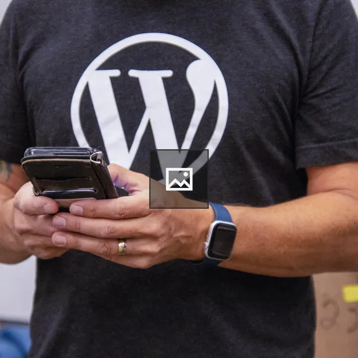Person with WordPress shirt