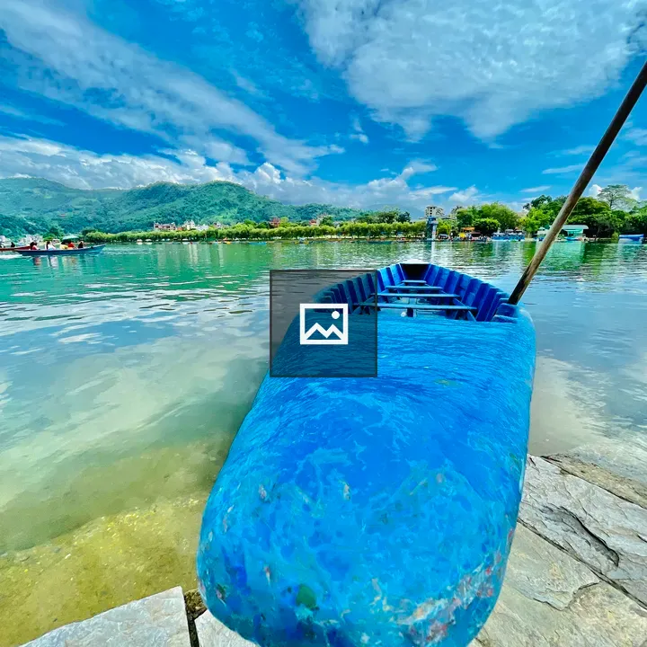 Boat resembles shark at Tal Barahi Temple