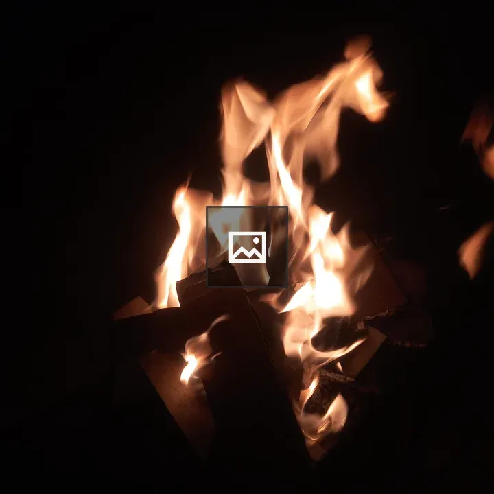 Close-up Campfire Flames