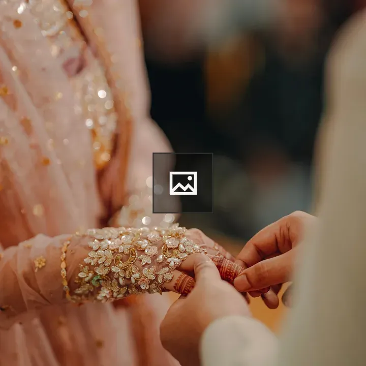 Ring Exchange at Indian Wedding