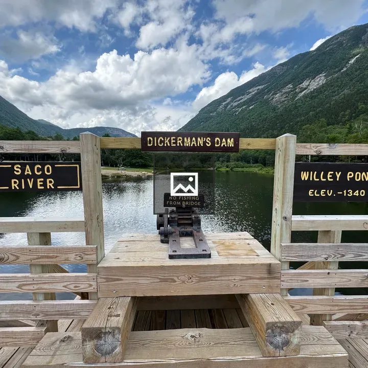 Wooden bridge at Dickerman’s Dam