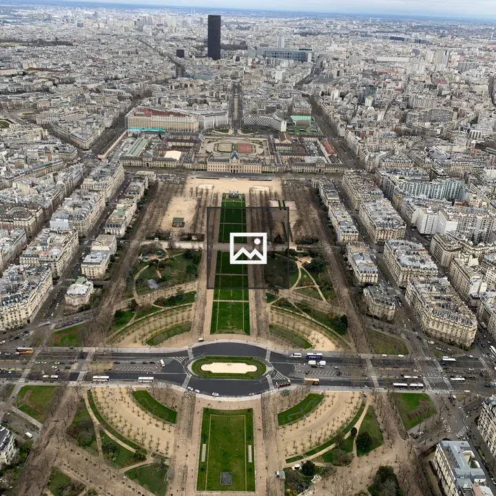 Aerial View of Paris City
