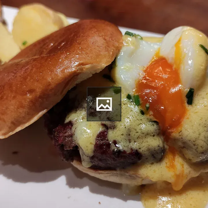Hamburger with Egg and Cheese