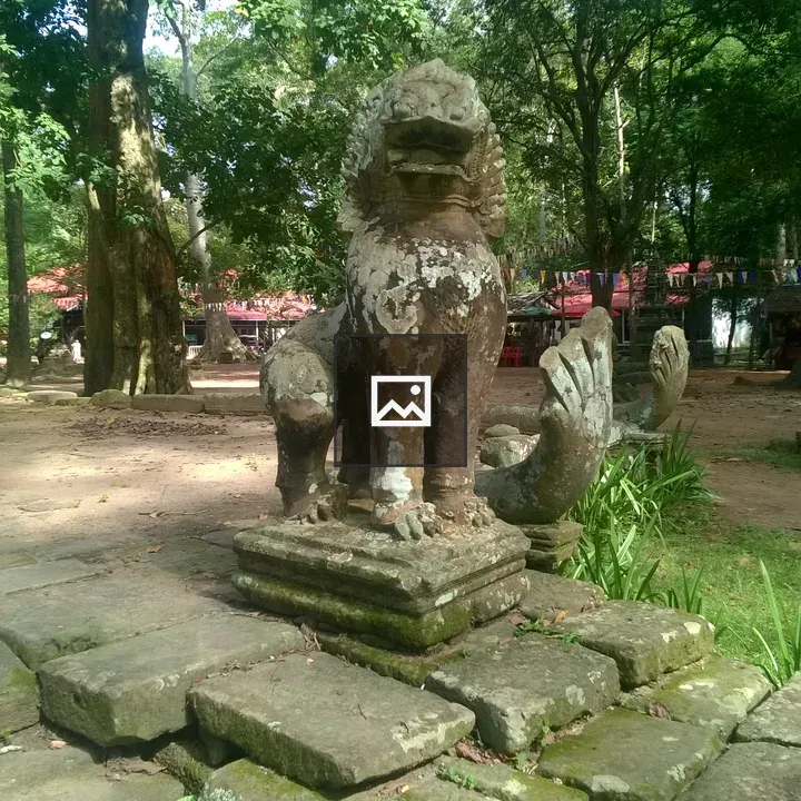 Lion statue Cambodia