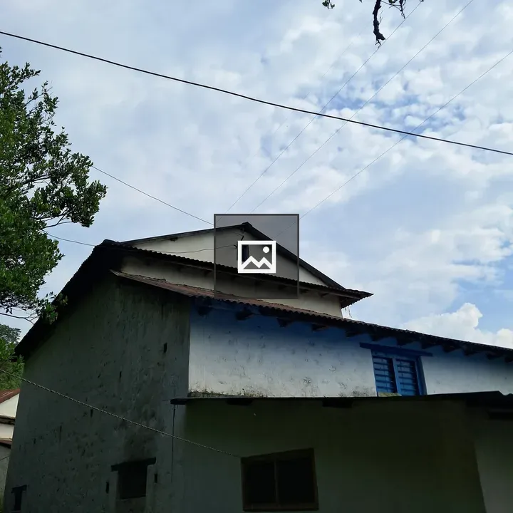 Two-story House with White Exterior