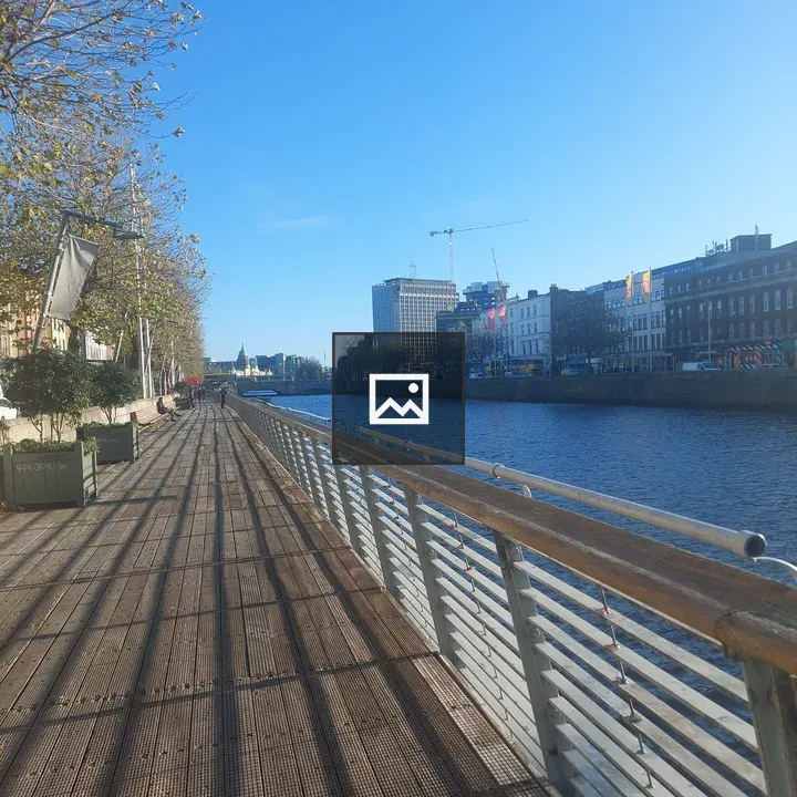 Walking Along the Liffey River
