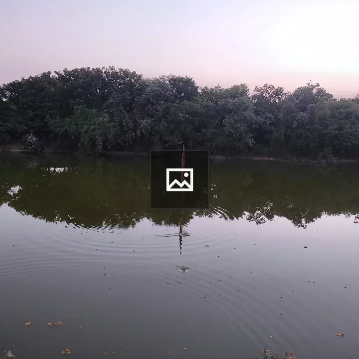 Calm lake at sunset