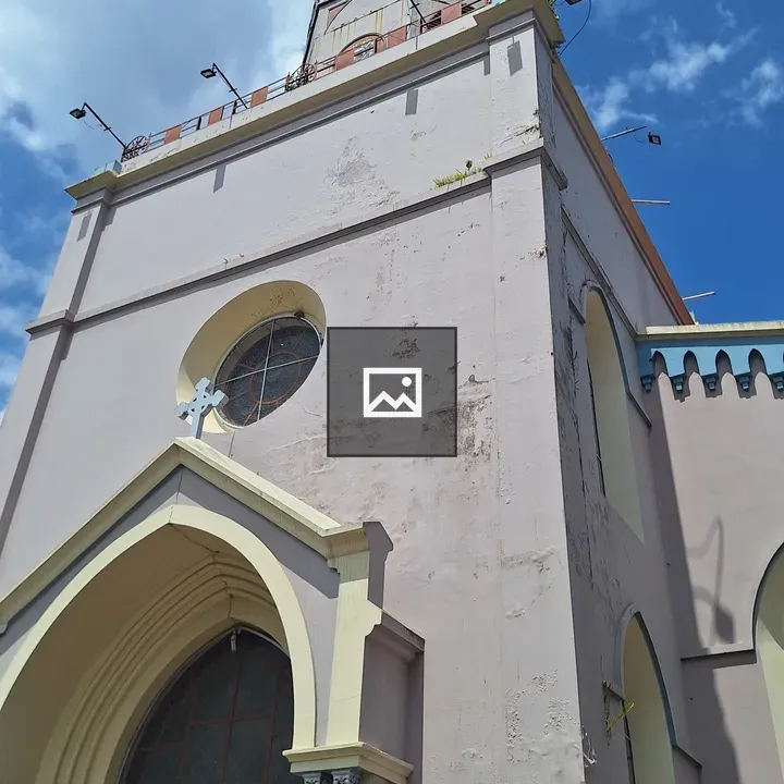 Historic church with tall steeple