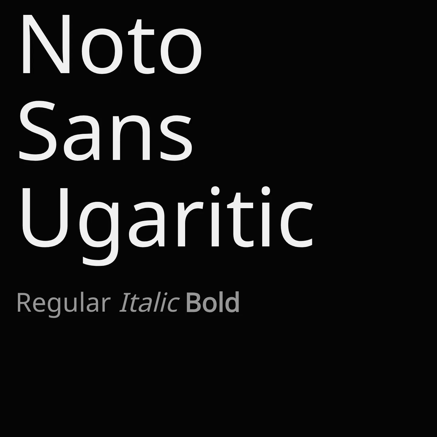 Noto Sans Ugaritic