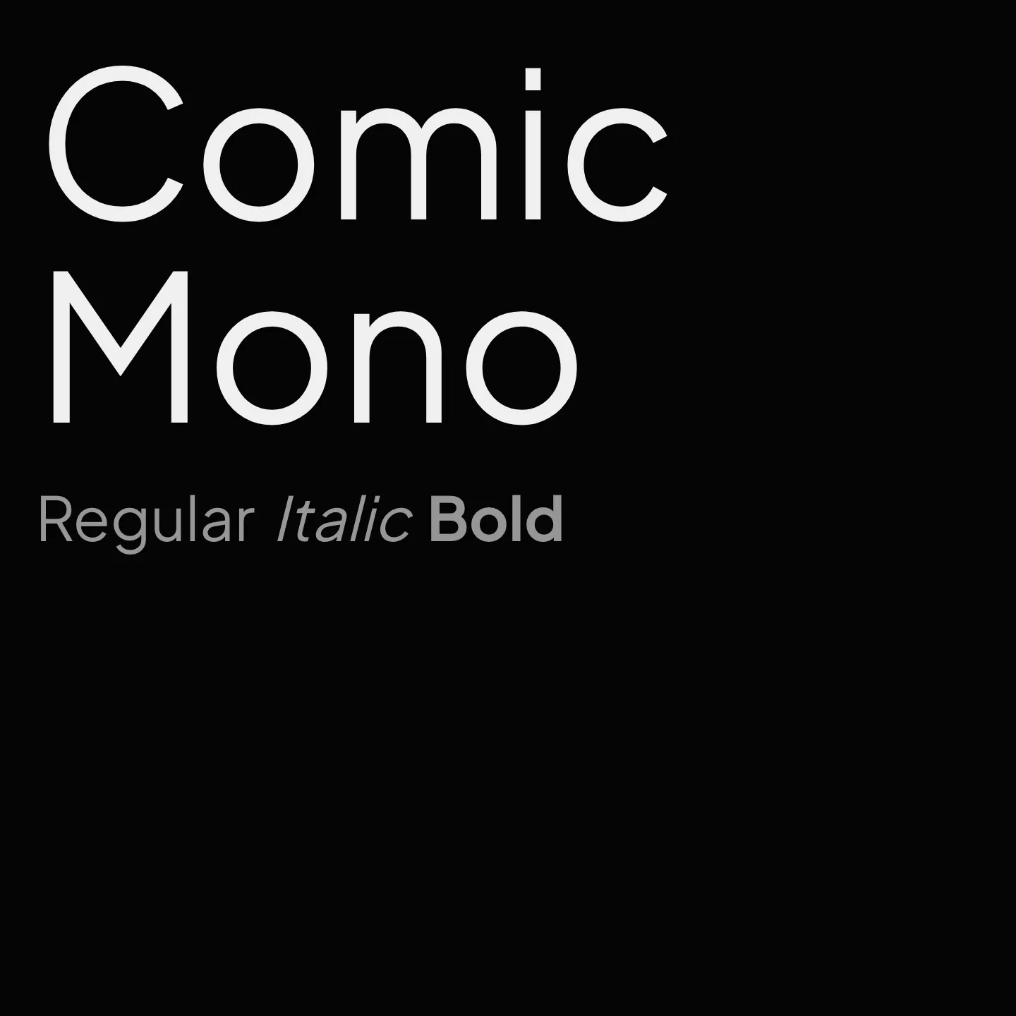 Comic Mono
