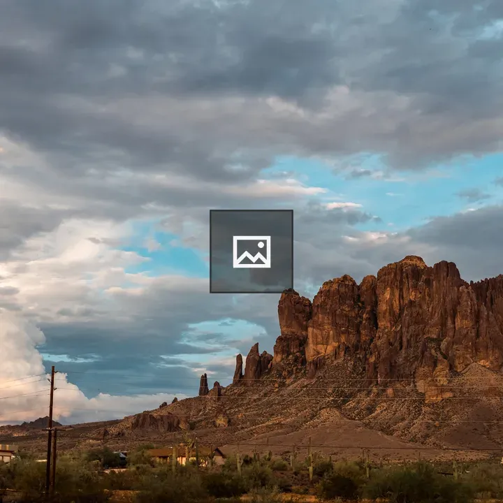Mountainside with Clouds