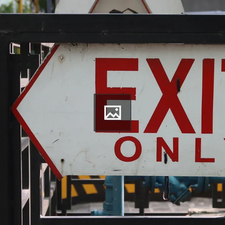 Exit Only Sign