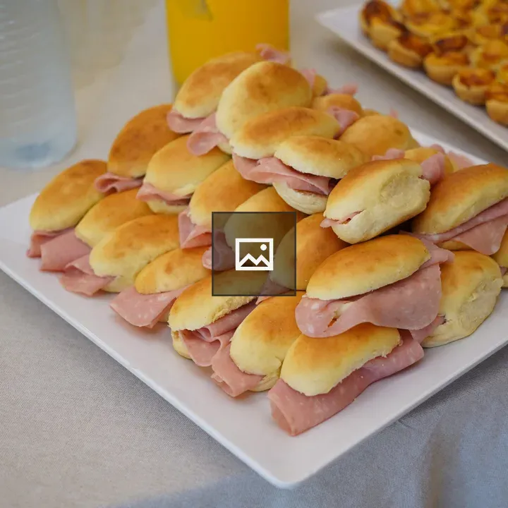 Sandwich platter on white plate