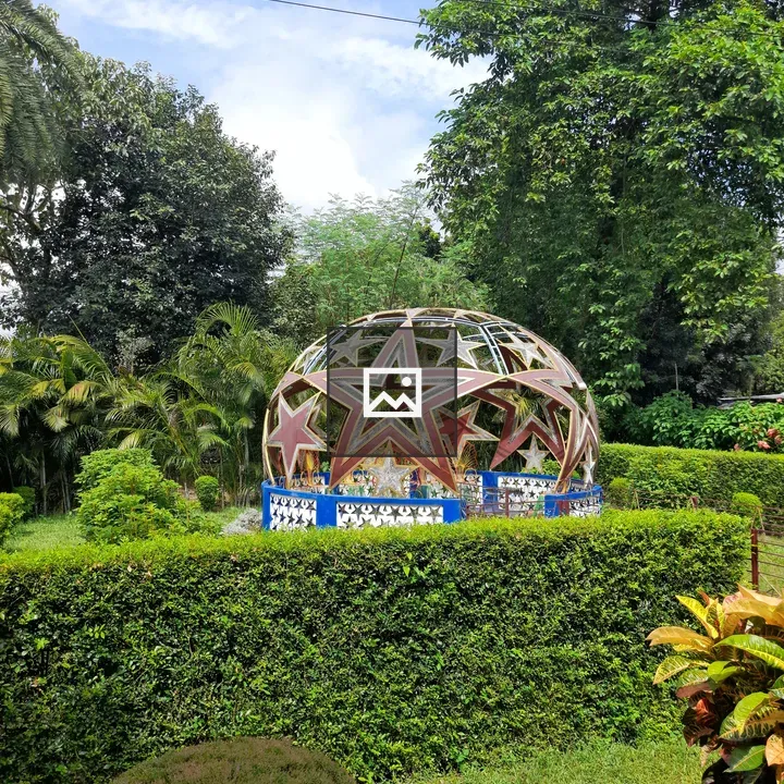Decorative dome in garden