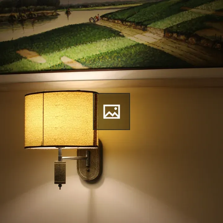 Decorative wall lamp in interior