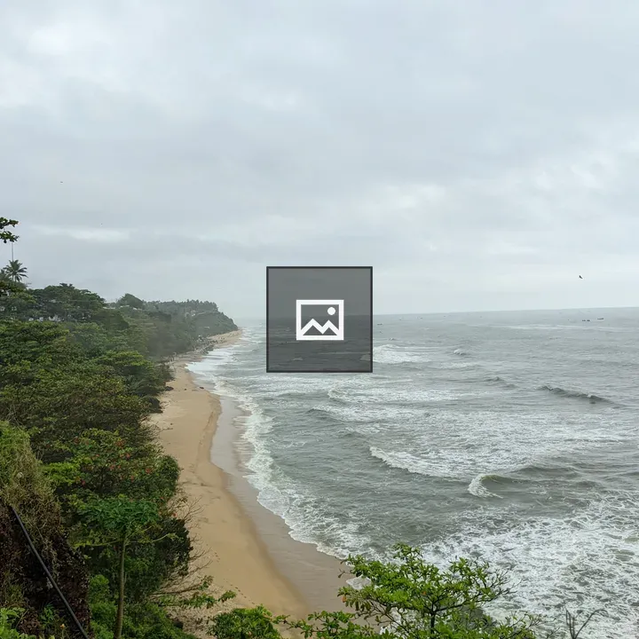 Beach View from Varkala Cliff