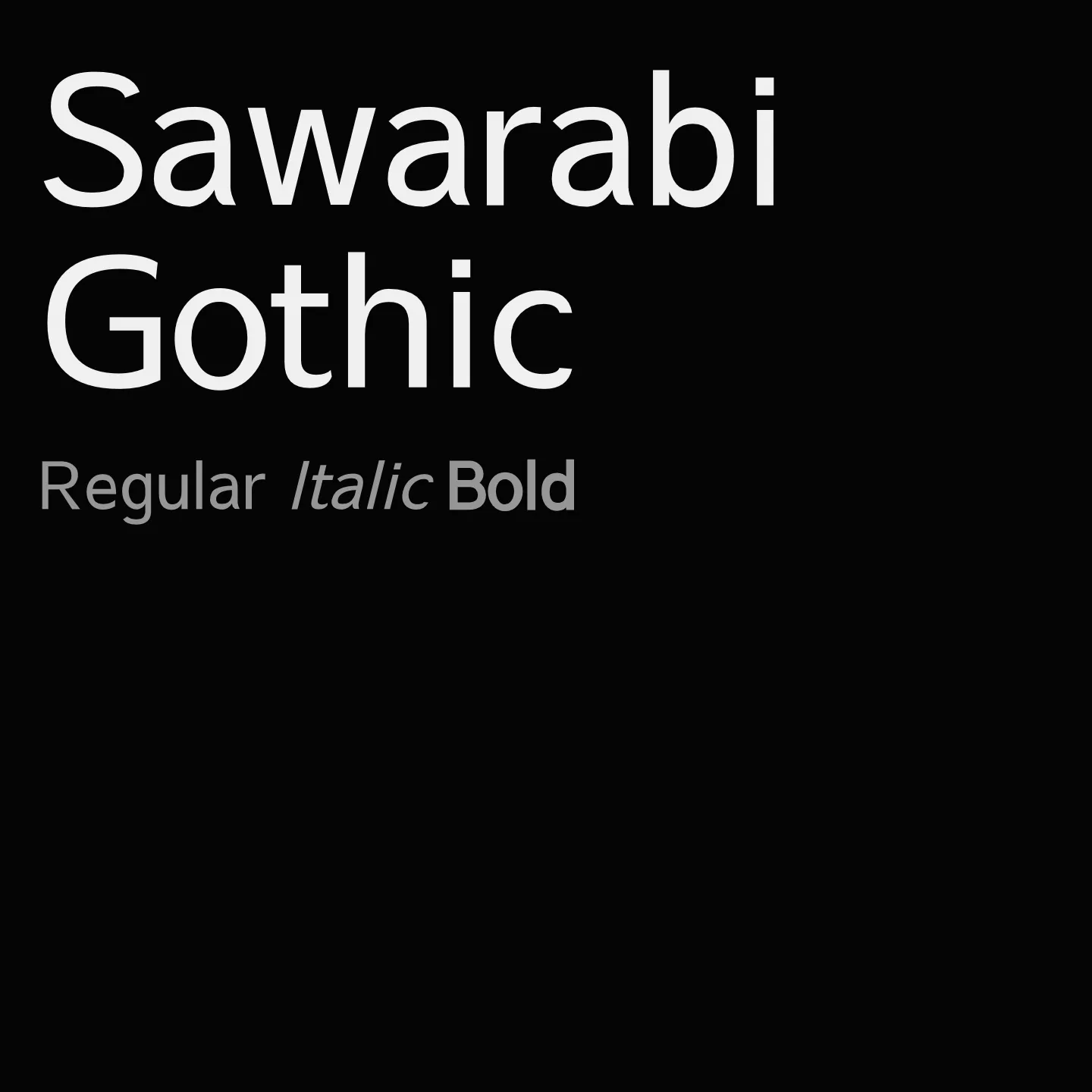 Sawarabi Gothic
