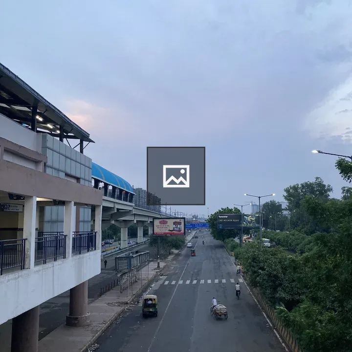 Morning View from Kaushambi Metro