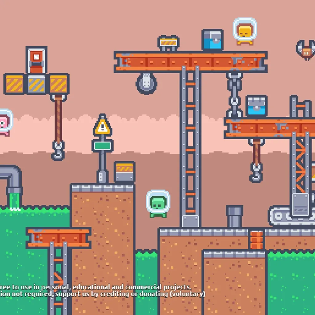 Pixel Platformer Industrial Expansion