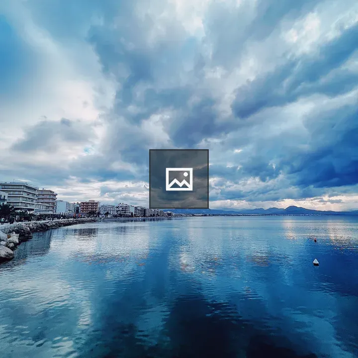 Shoreline with Hotels in Distance