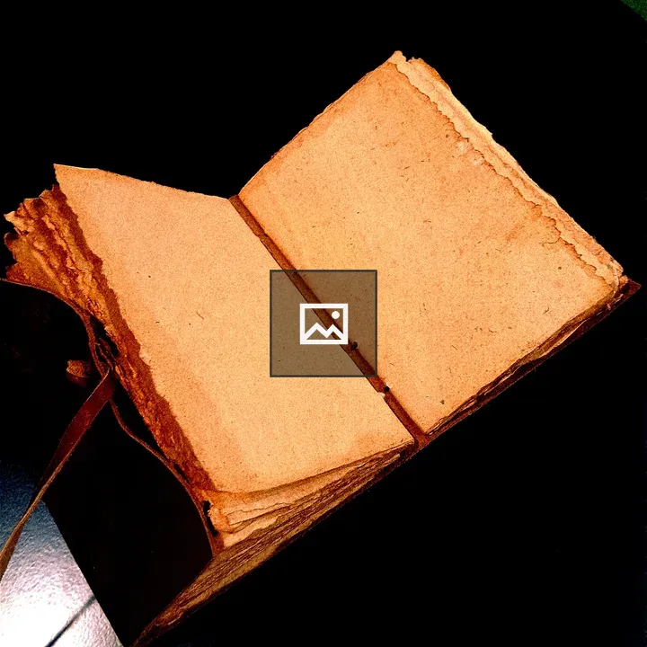 Old book with weathered cover