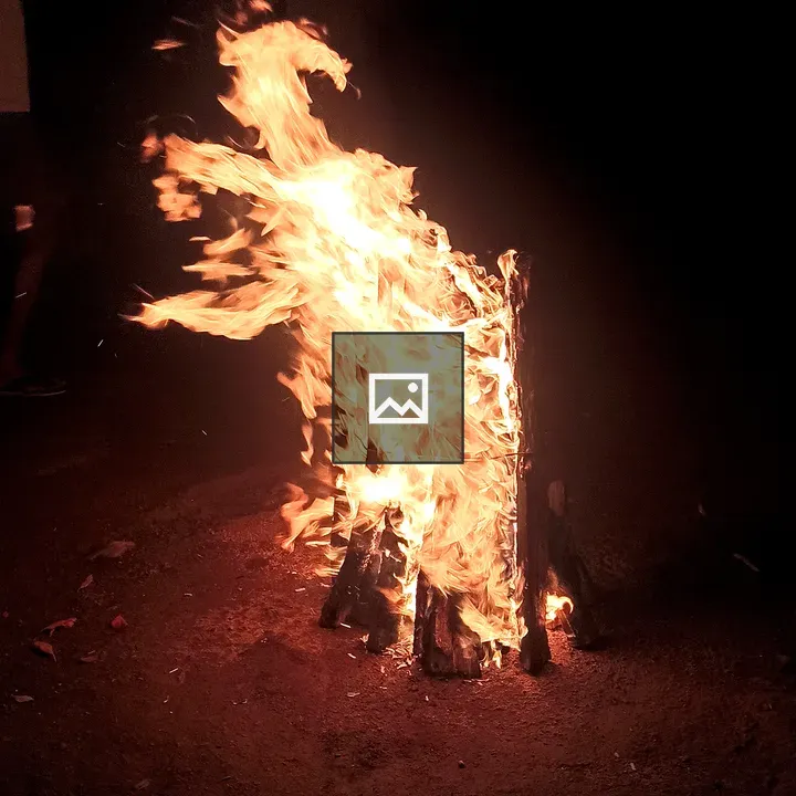 Campfire blaze