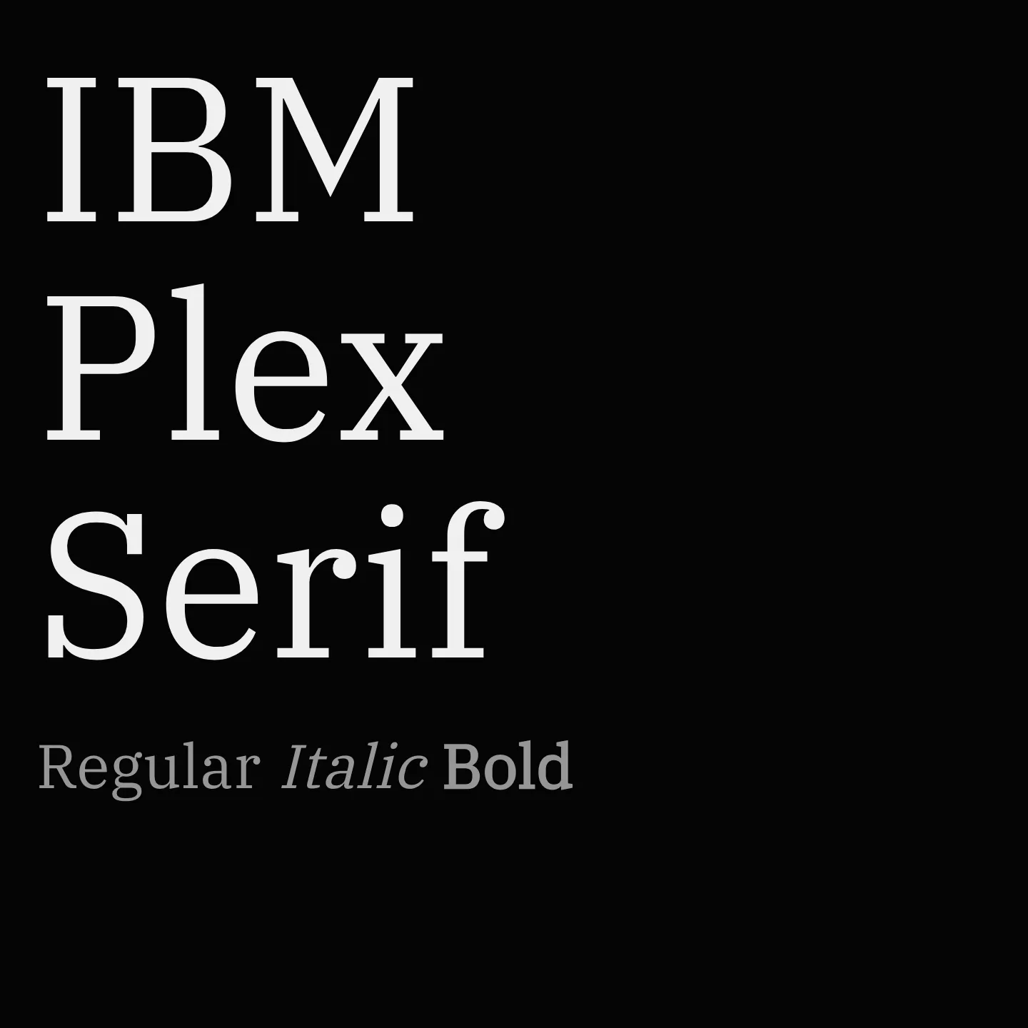 IBM Plex Serif