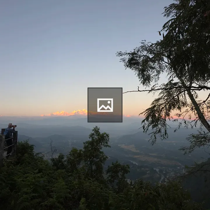 Sunrise View from Mountain Platform