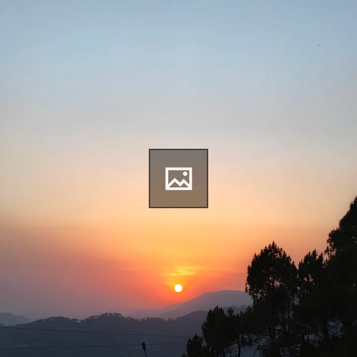 Sunset in Hill Station