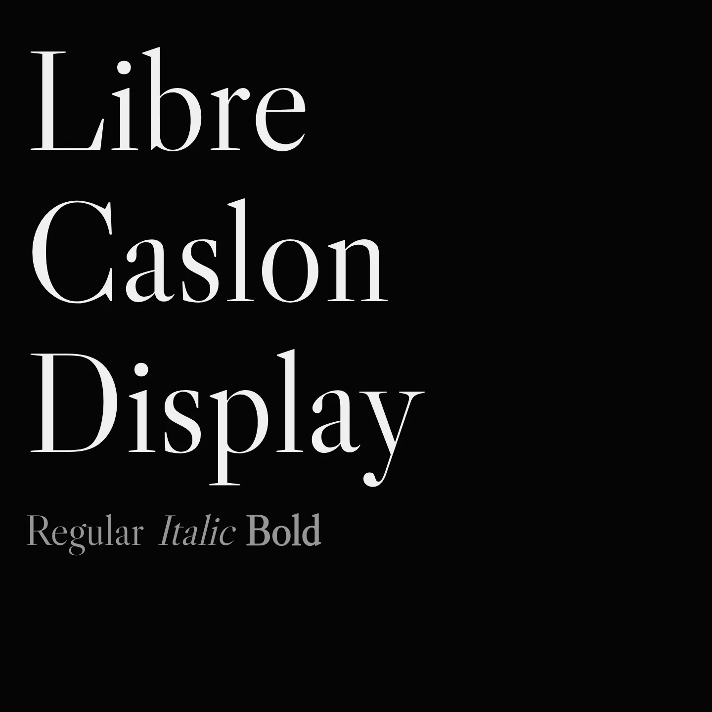 Libre Caslon Display