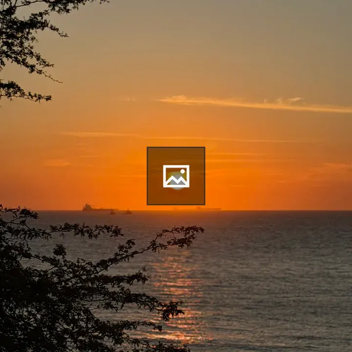 Golden sunset over the ocean