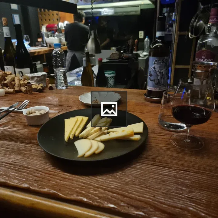 Cheese Platter with Wine and Nuts