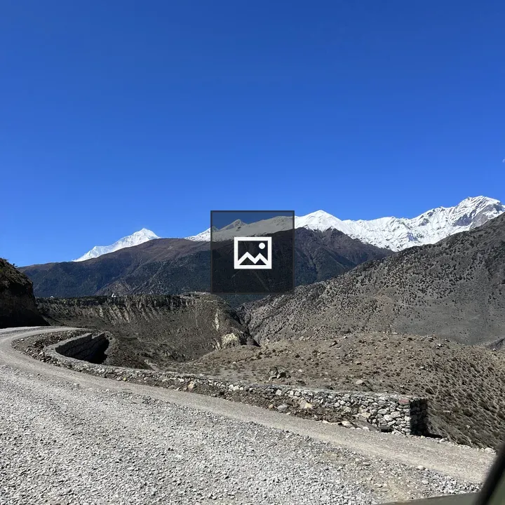 Winding Gravel Road in Mustang