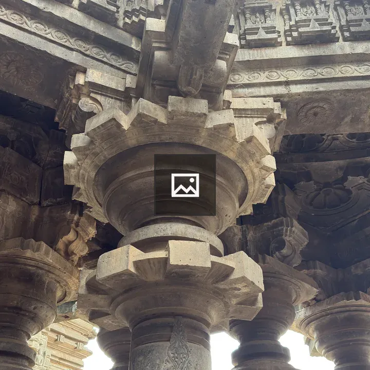 Stone Pillar Carvings at Shree Kopeshwar Mandir