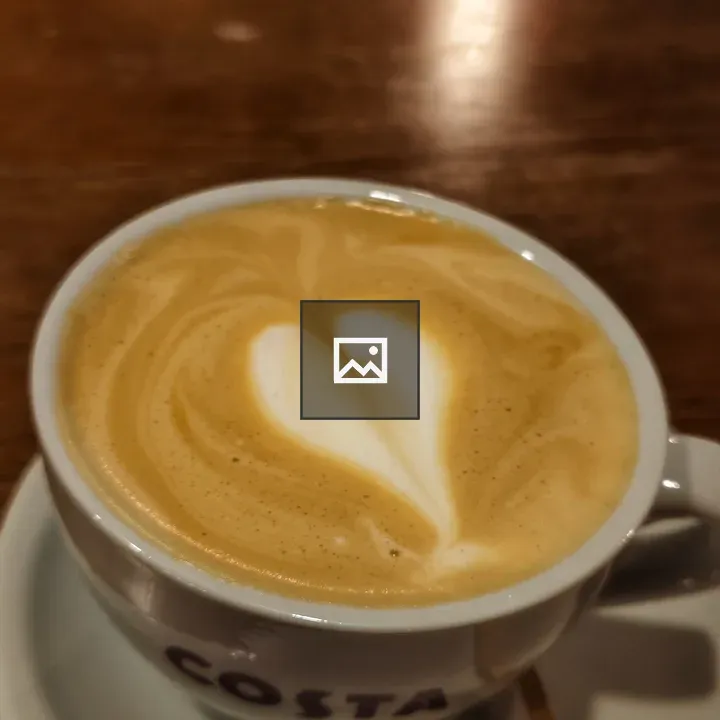 Coffee Cup Heart Foam