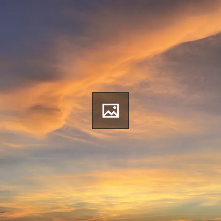 Sunset sky over horizon