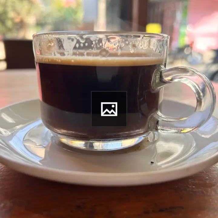 Morning coffee on the table