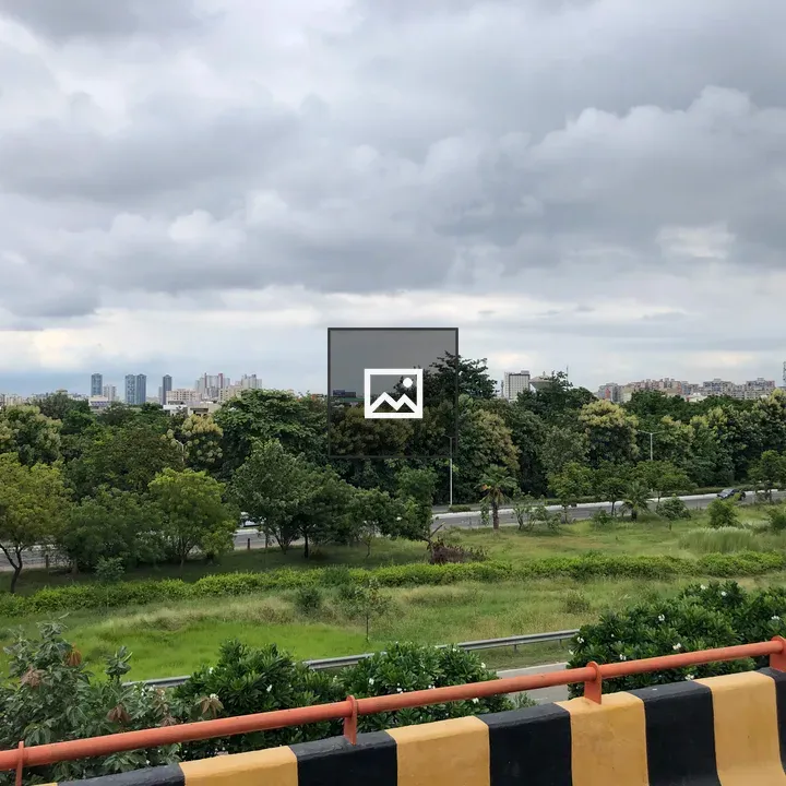 Noida Skyline and Road Scene