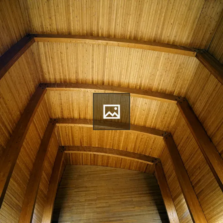 Interior Wooden Ceiling with Beams