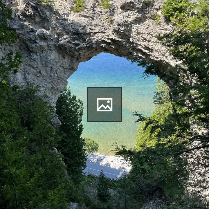 Arch rock on Mackinac Island